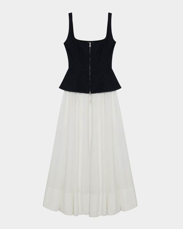 Jolynn Sleeveless Zip Midi Dress